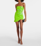 David Koma Embellished strapless minidress