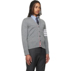 Thom Browne Gray Merino Wool 4-Bar Classic Cardigan