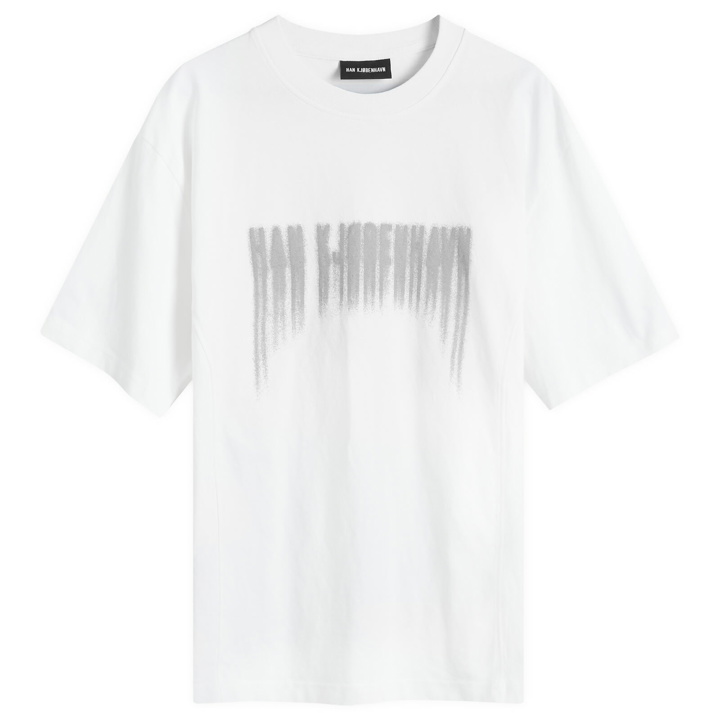 Photo: Han Kjobenhavn Men's Faded Logo Boxy T-Shirt in White