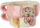 Handle With Care by Christian Moses Pink & White Tiny Dancer Patchwork Mug