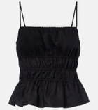 Staud Ayla linen crop top