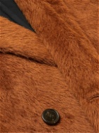 Raf Simons - Double-Breasted Alpaca and Virgin Wool-Blend Coat - Brown