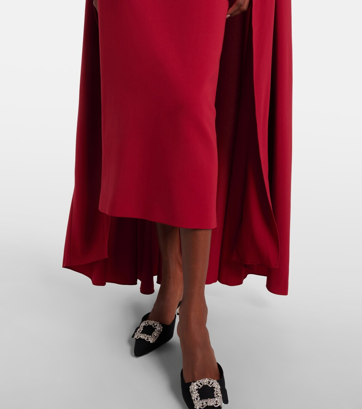 Roksanda Neolitsea caped crêpe cocktail dress