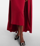 Roksanda Neolitsea caped crêpe cocktail dress