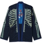 KAPITAL - Indigo-Dyed Printed Cotton Jacket - Blue