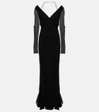Givenchy - Embellished off-shoulder gown