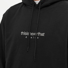 thisisneverthat Men's Design Popover Hoody in Black