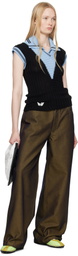 Stanley Raffington Navy & Yellow Two Tone Jeans