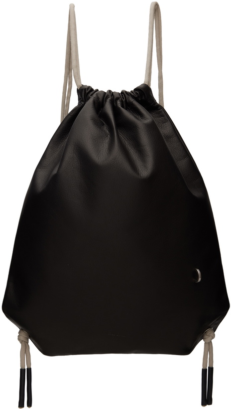 Photo: Rick Owens Black Porterville Drawstring Backpack