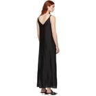 Yang Li Black Silk Maxi Slip Dress