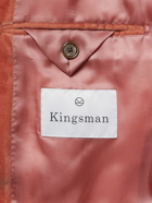 Kingsman - Shawl-Collar Cotton-Velvet Tuxedo Jacket - Brown