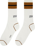 ZEGNA Three-Pack White Legacy Road Socks