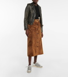 Golden Goose - Stardan leather and glitter sneakers