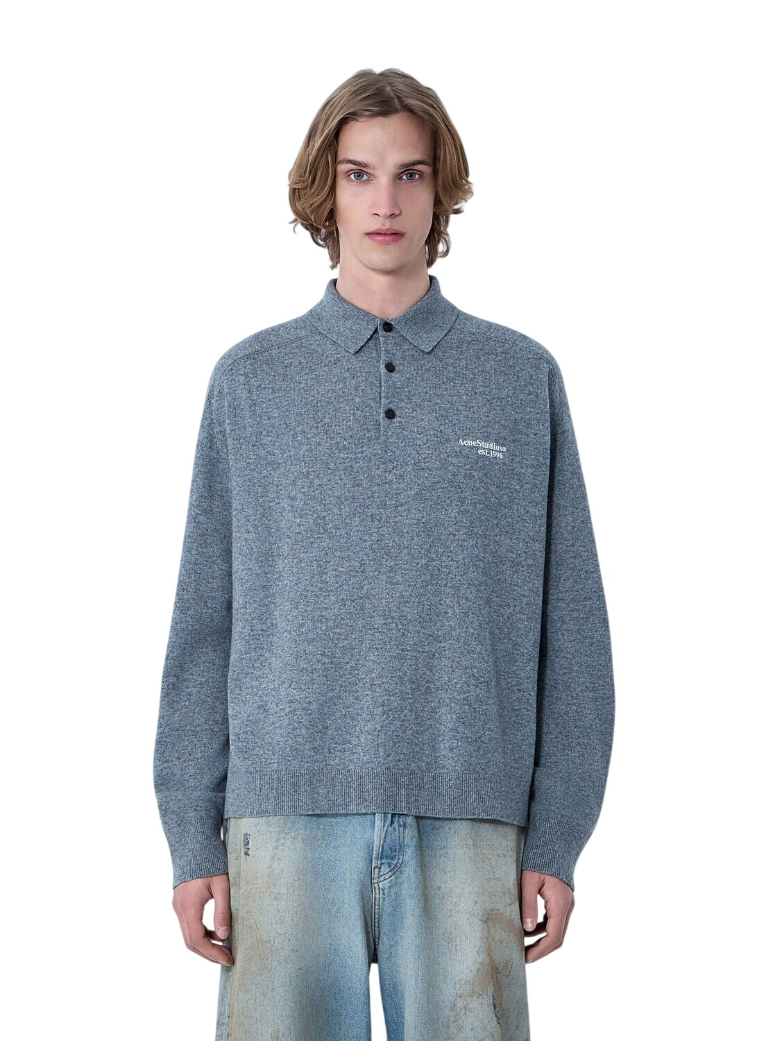 Acne Studios Wool Knit Polo Acne Studios