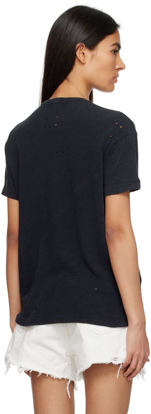 R13 Black F.U. Ripped T-Shirt R13