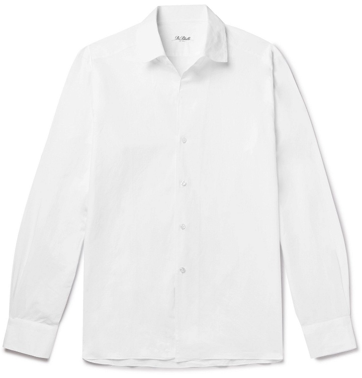 Photo: De Petrillo - Cotton and Linen-Blend Shirt - White