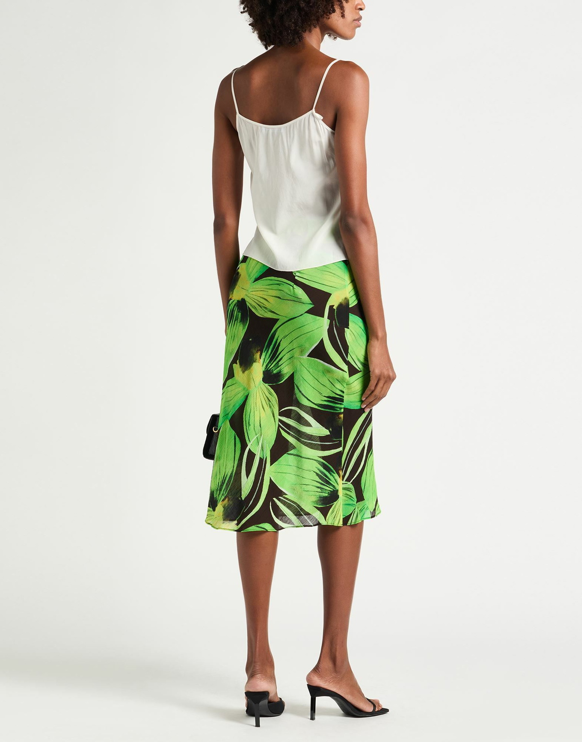 Louisa Ballou Womens Midi skirt in Green