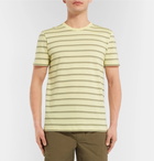 Folk - Striped Cotton-Jersey T-shirt - Yellow