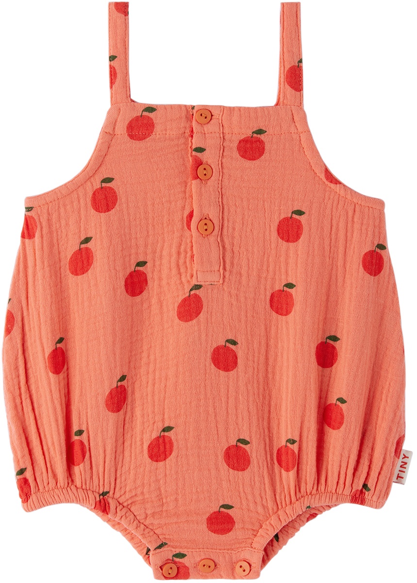 Photo: TINYCOTTONS Baby Pink & Red Oranges Bodysuit