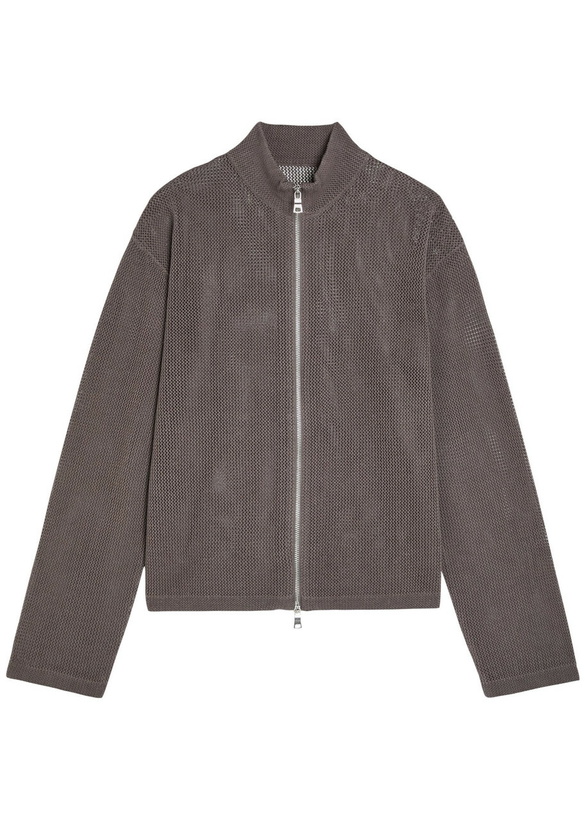 Photo: Mki Miyuki Zoku Open-knit Linen and Cotton-blend Cardigan Brown