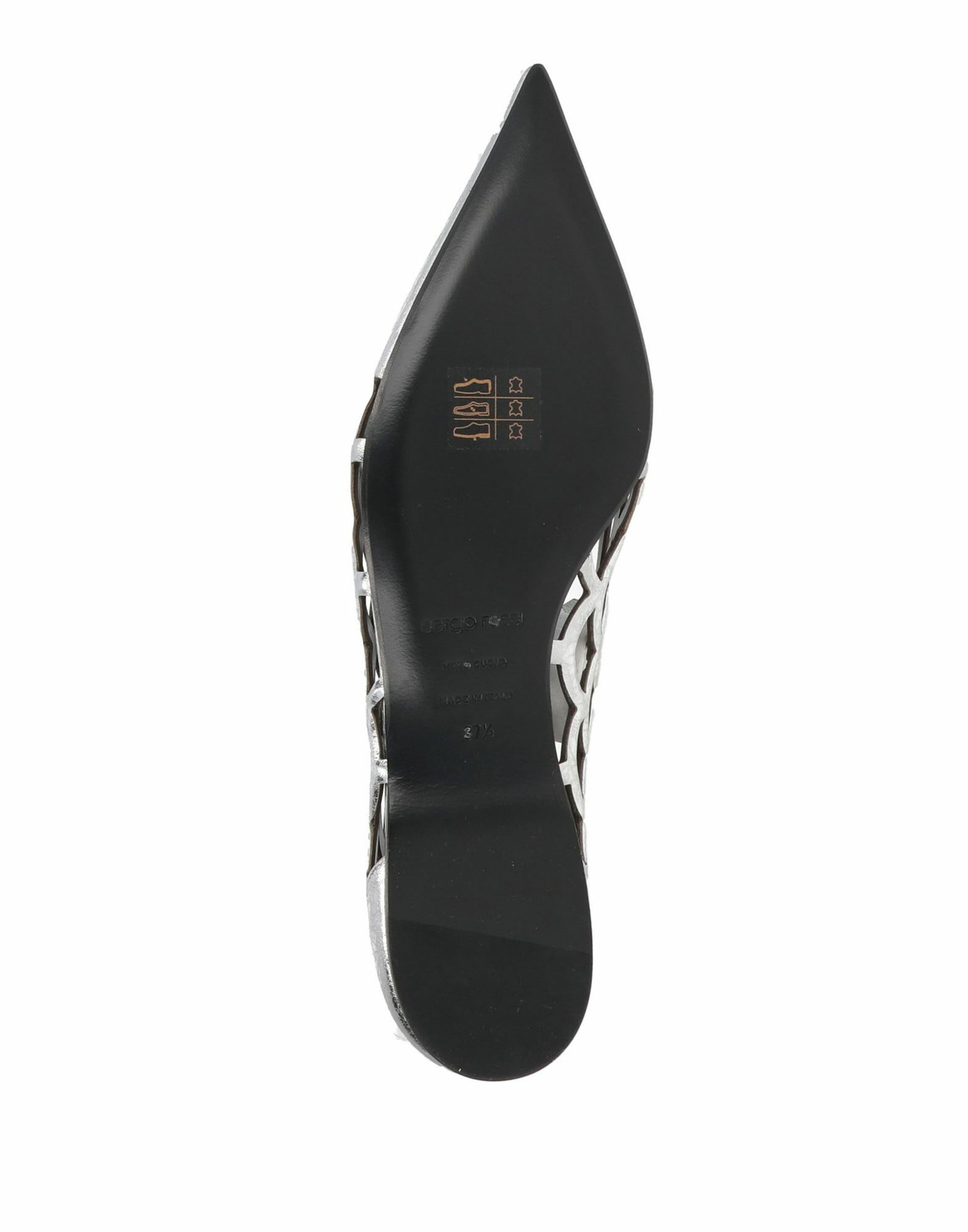 Sergio Rossi Womens Ballet flats in Silver