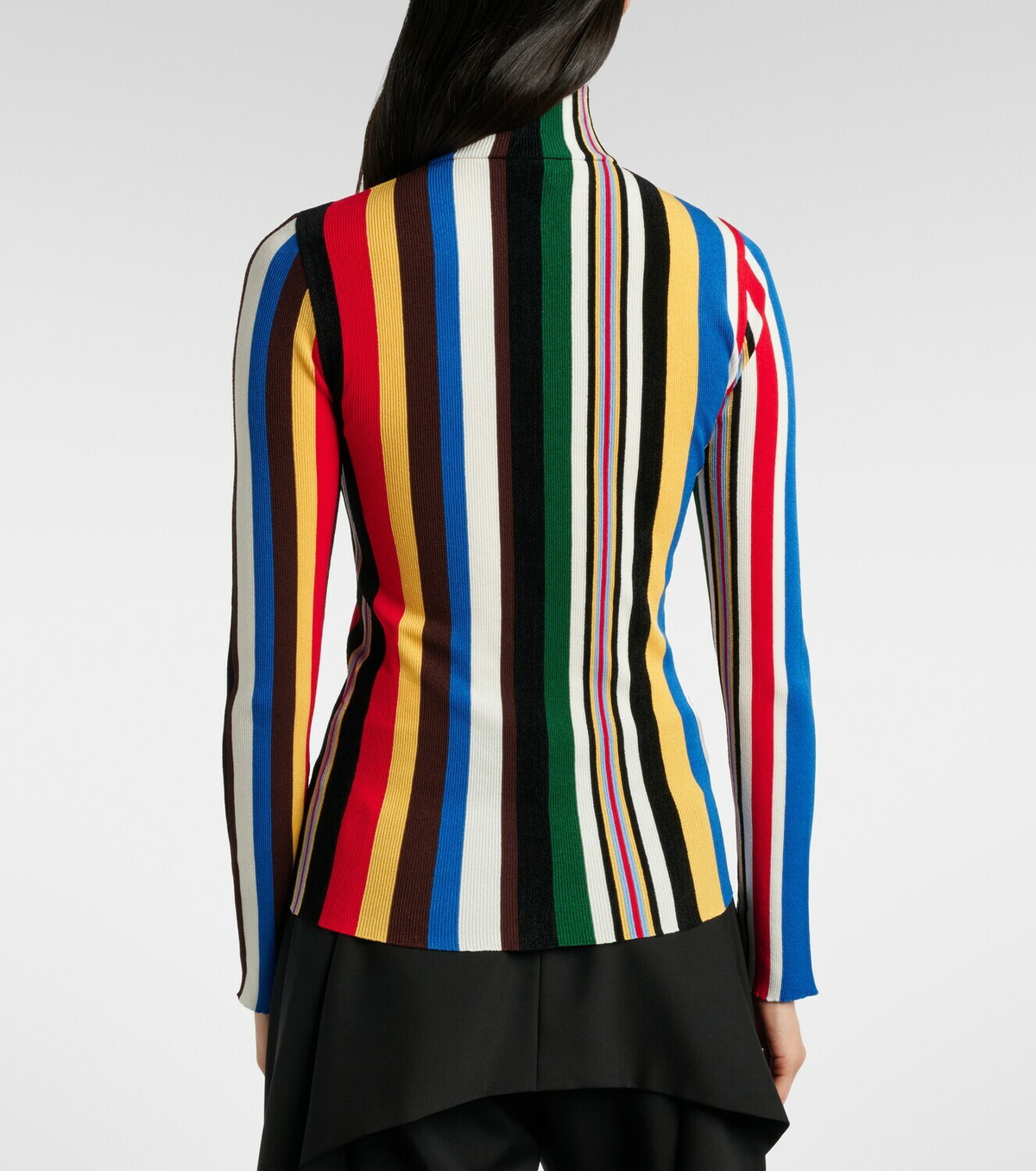 Loewe Striped half-zip sweater