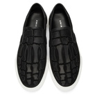 Amiri Black Skeleton Toe Slip-On Sneakers