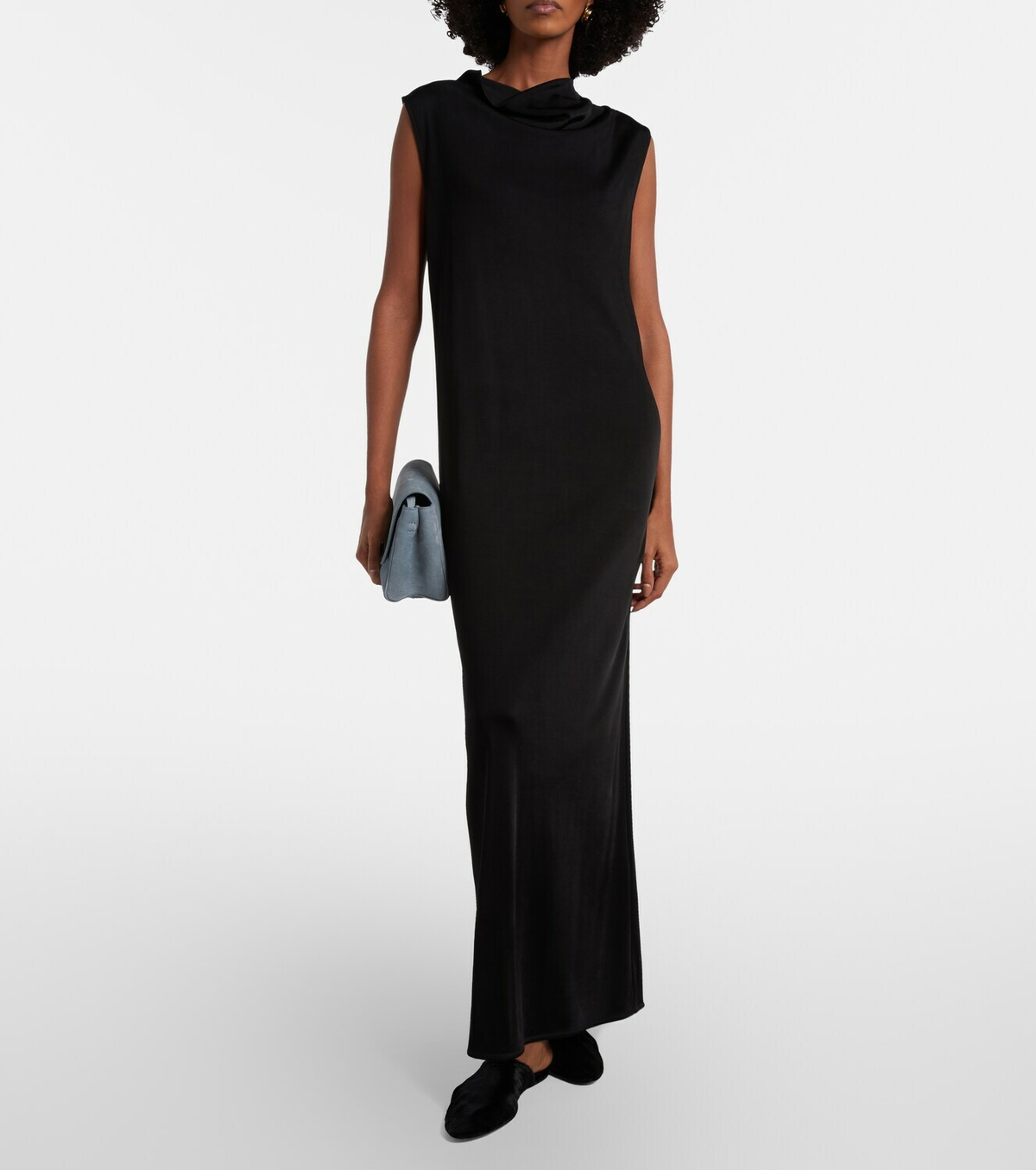 Christen Elipse calf hair mules