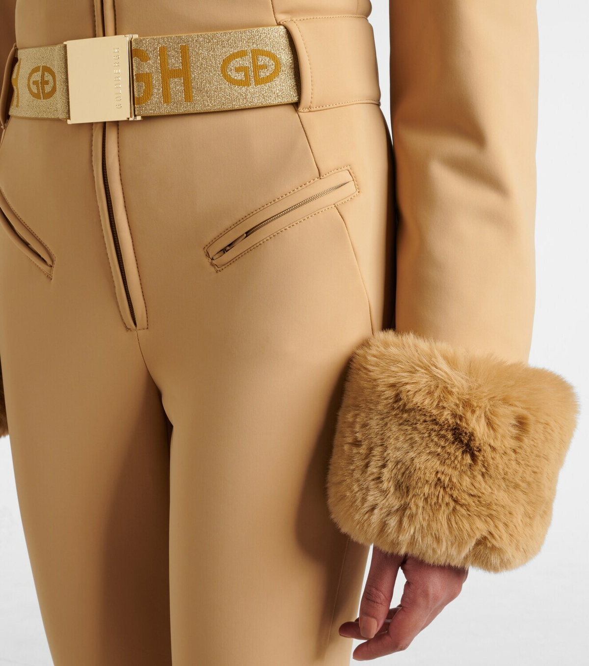 Goldbergh Vita faux fur-trimmed down ski jumpsuit