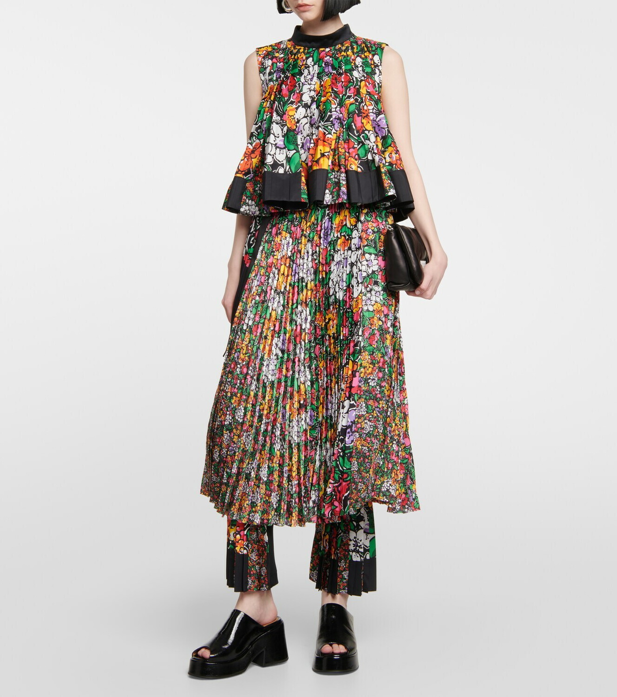 ⭐︎美品⭐︎sacai 異素材ドッキングトップス花柄可愛い♡ ⭐︎美品⭐︎sacai 異素材ドッキングトップス花柄可愛い♡