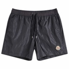 Moncler Men's Logo Swim Shorts in Navy