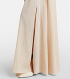 Patou Striped maxi skirt