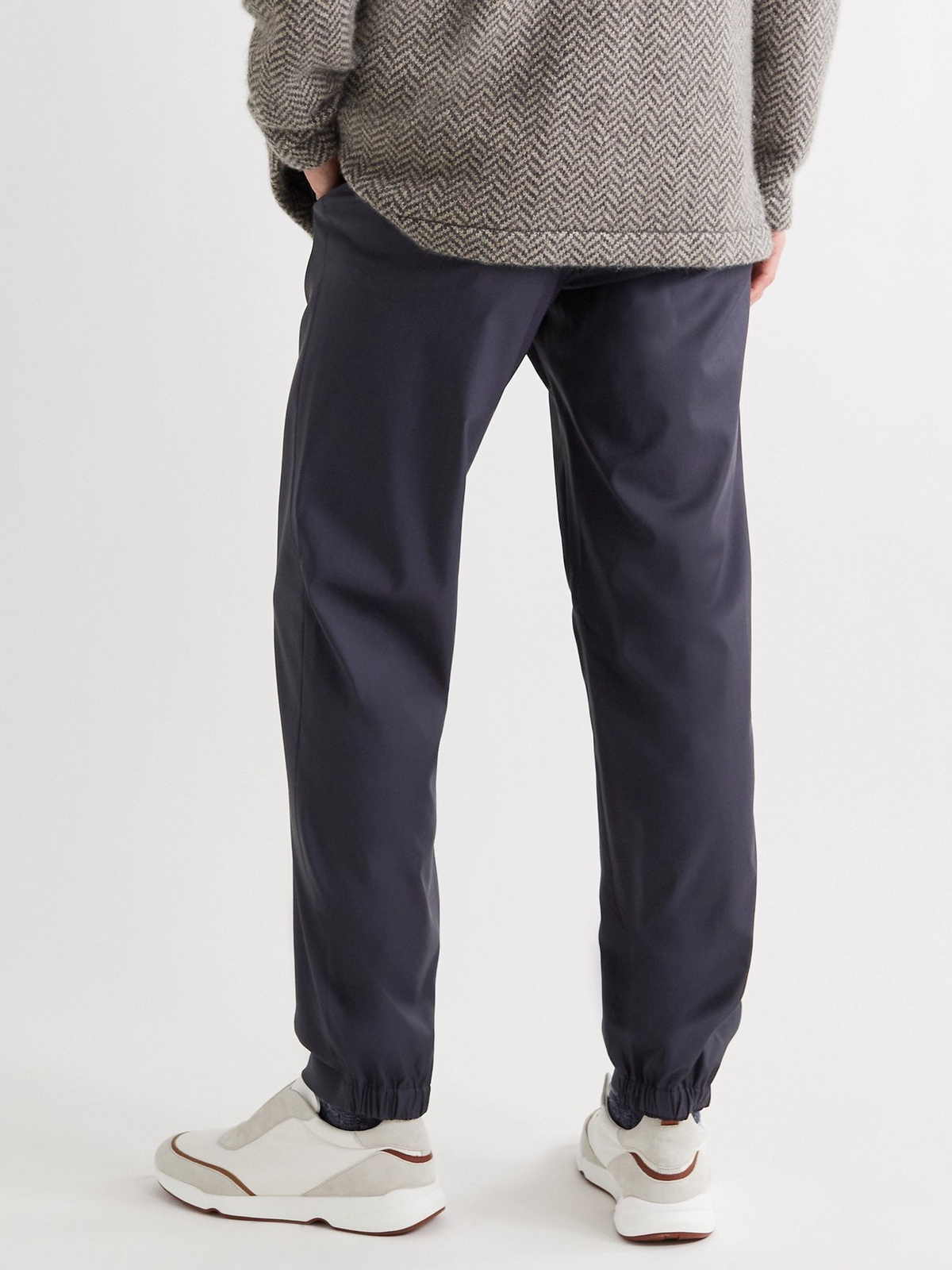 LORO PIANA - Rain System Virgin Wool-Blend Trousers - Blue Loro Piana