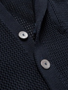 Piacenza Cashmere - Open-Knit Cotton Shirt - Blue