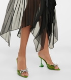 Amina Muaddi - Rosie embellished PVC mules