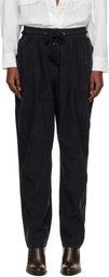 Isabel Marant Black Falcona Fluid Satiny Trousers