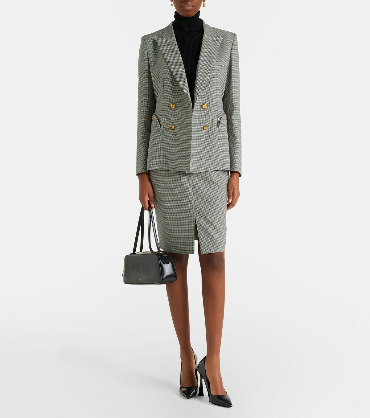 Blazé Milano Popeye virgin wool pencil skirt