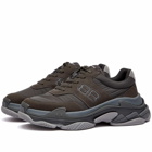 Balenciaga Men's Triple S Nylon Sneakers in Grey/Dark Grey Mix