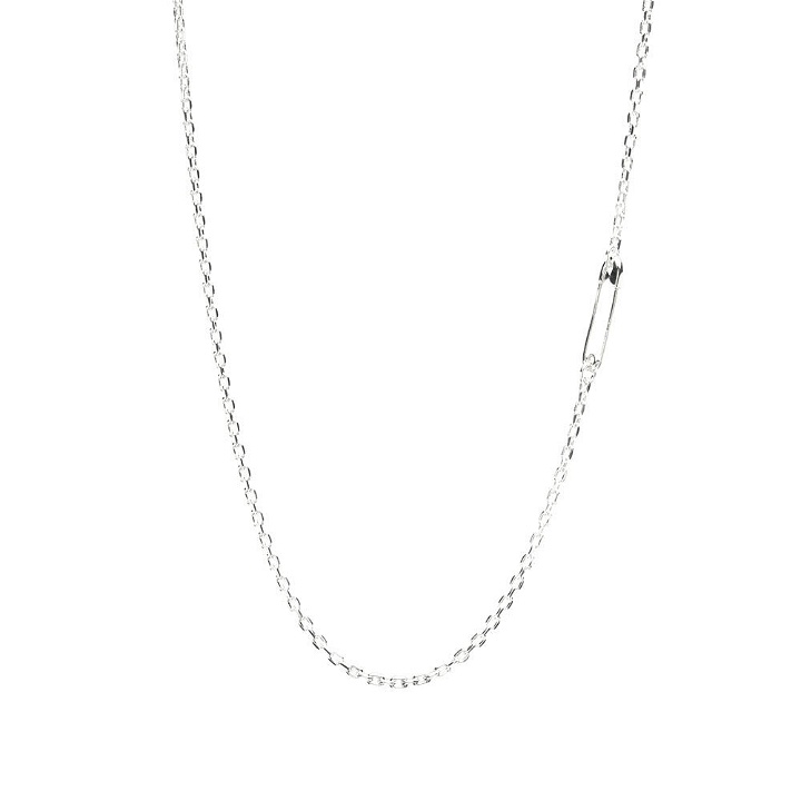 Photo: Neighborhood Men's Safety Pin Necklace in Silver