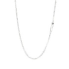 Neighborhood Men's Safety Pin Necklace in Silver