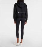 Adidas by Stella McCartney Cropped cotton-blend zip-up hoodie