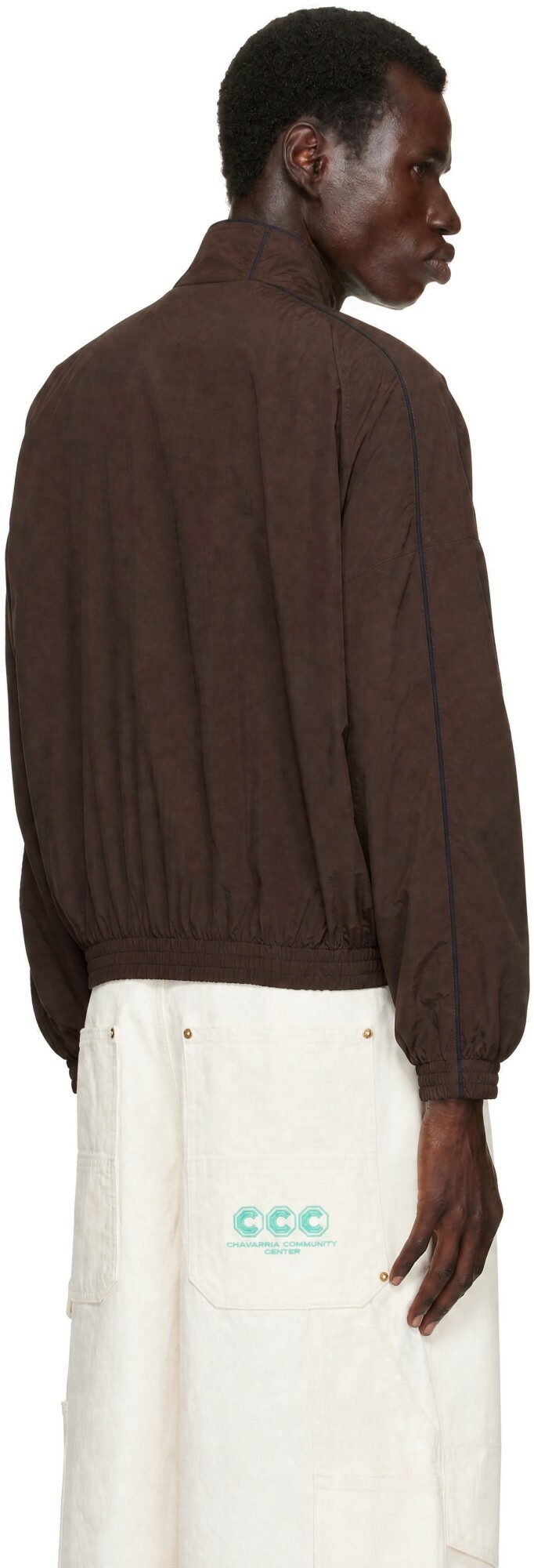 WILLY CHAVARRIA Brown 'Bad Boy' Track Jacket