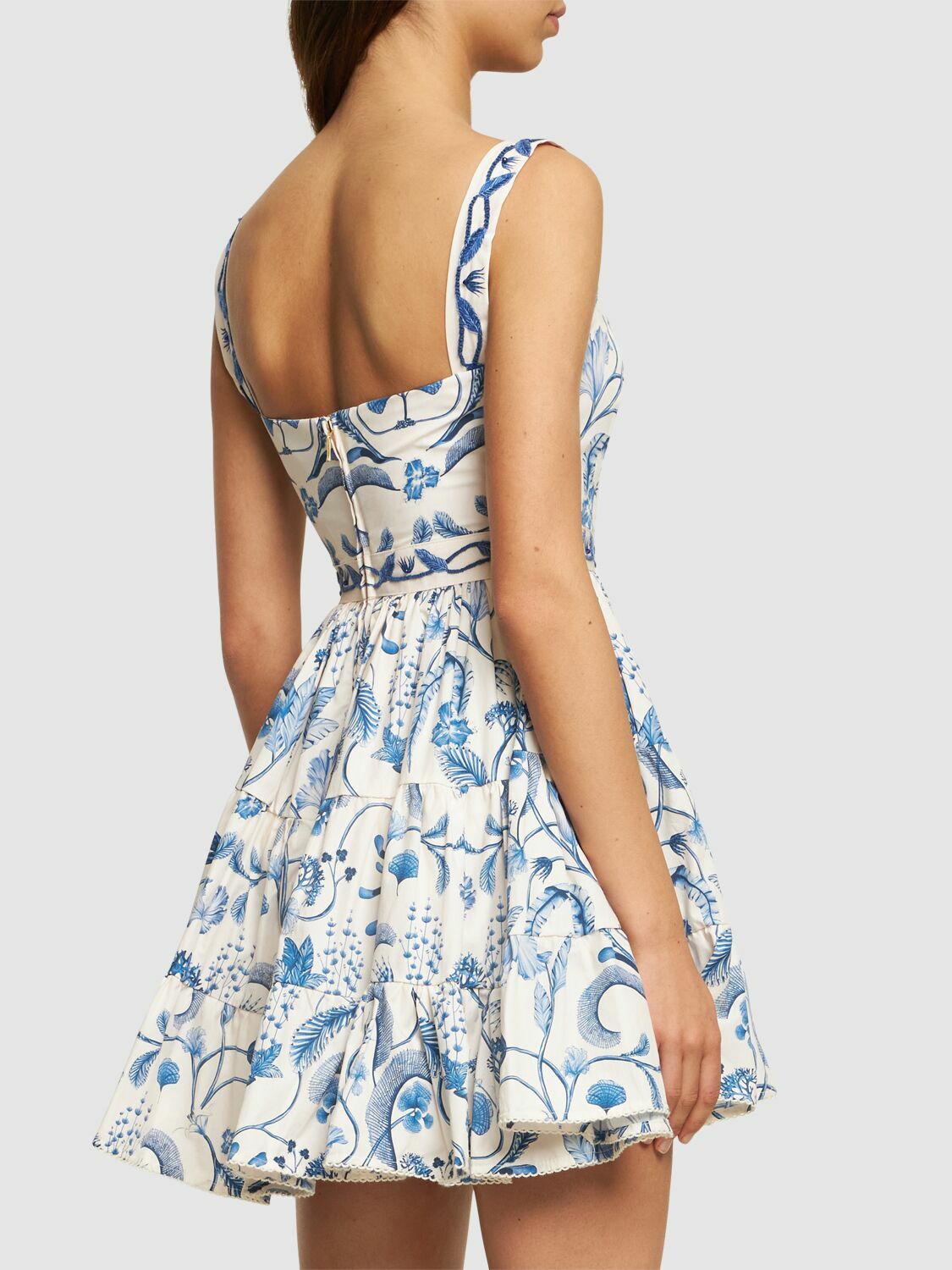 AGUA BY AGUA BENDITA - Lima Printed Cotton Mini Dress Agua by Agua Bendita