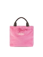 MC2 Saint Barth Furry Soft Colette Fuchsia Handbag With Shoulder Strap