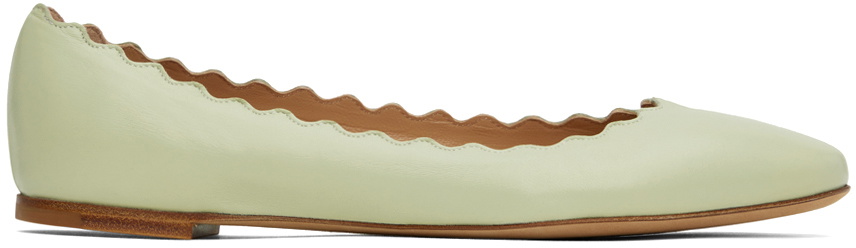 Chloé Green Lauren Ballerina Flats