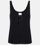 Eres Curl cutout jersey top