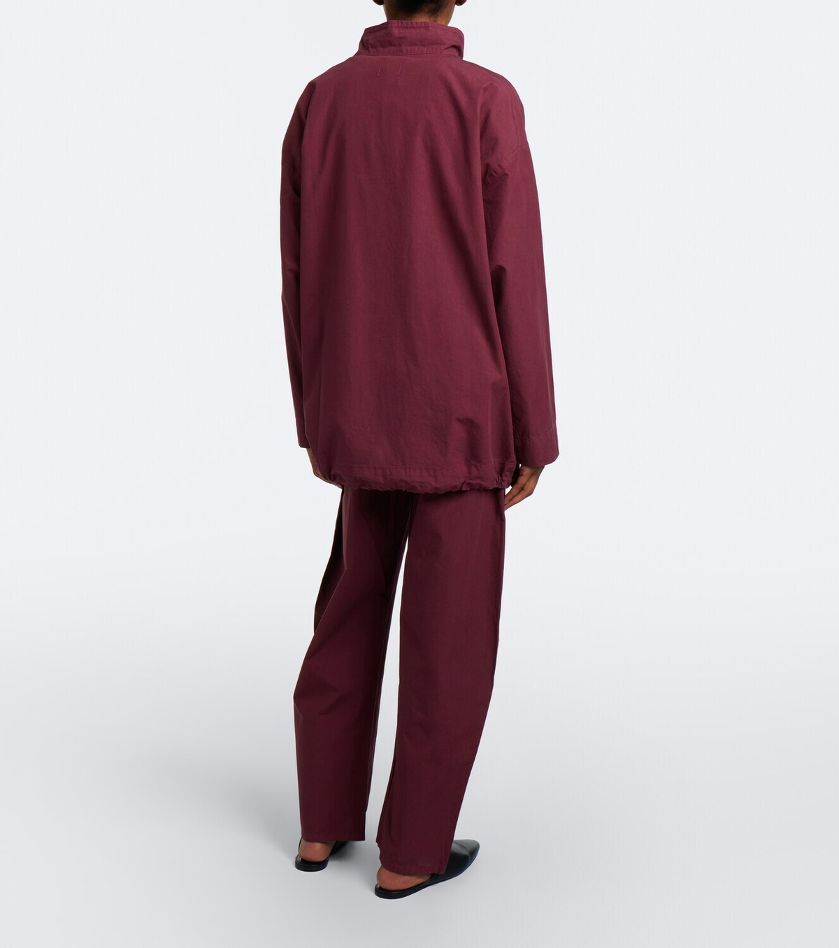 Leset Kyoto cotton wide-leg pants