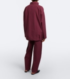 Leset Kyoto cotton wide-leg pants