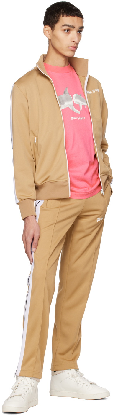 Palm Angels Beige Classic Track Jacket