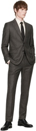 BOSS Gray Single-Breasted Suit